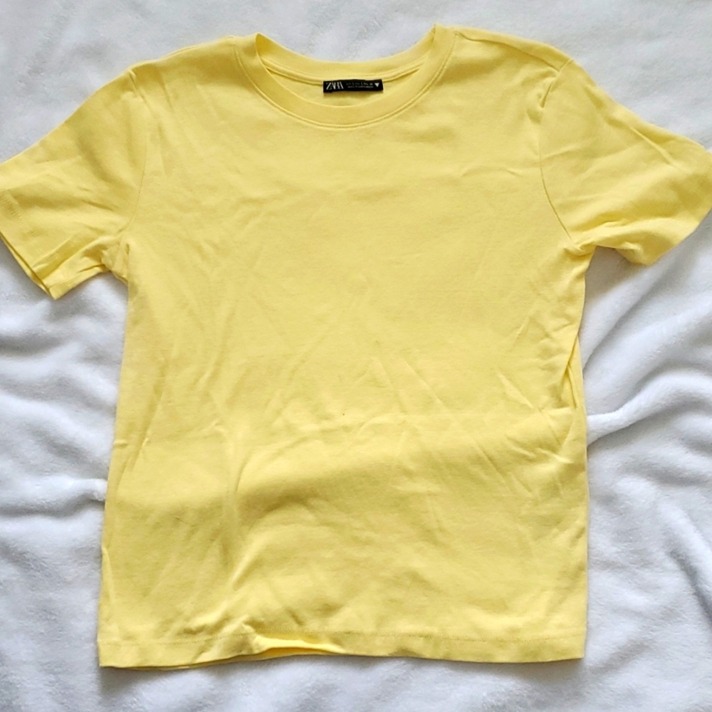 Zara yellow t-shirt